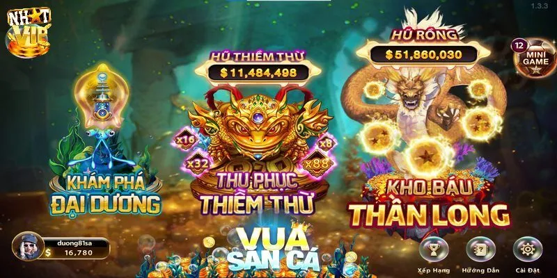 Trải nghiệm game mượt mà cực chất lượng tại vua bắn cá