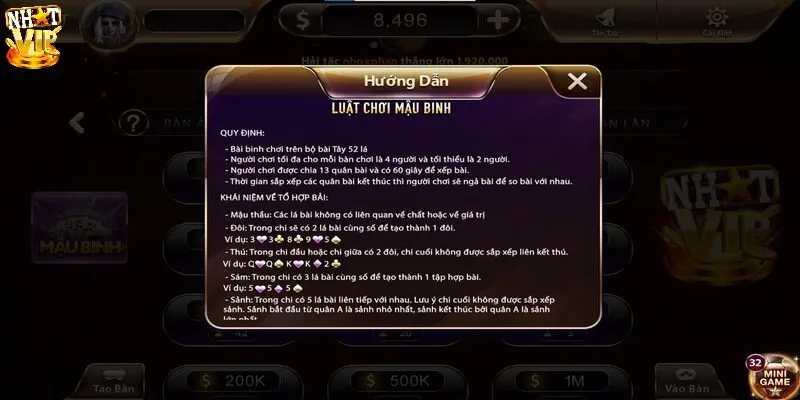 Hướng Dẫn Chơi Mậu Binh Và Bí Quyết Thắng Lớn Từ Cao Thủ Thuật ngữ thường dùng trong game mậu binh