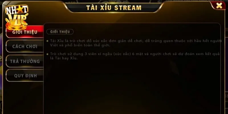 Tài Xỉu Livestream Nhatvip Cá Cược Đỉnh Cao Kiếm Tiền Khủng Tài xỉu livestream game cá cược được yêu thích nhất